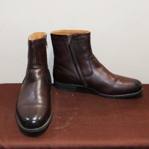 LN MENS FLORSHEIM  COMFORTECH ZIP ANKLE BOOTS - BROWN - 11EEE